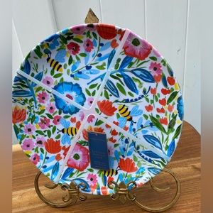 - Brand New Set Of 4 Dinner Plates 11” Multicolor.